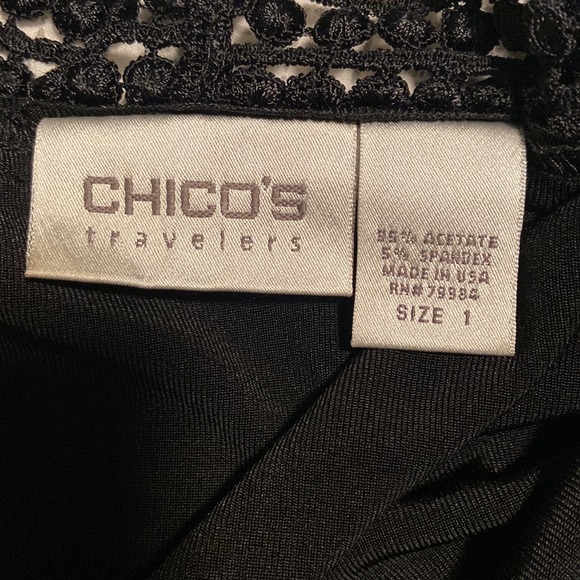Chicos Travelers size 1 blouse - Picture 3 of 3